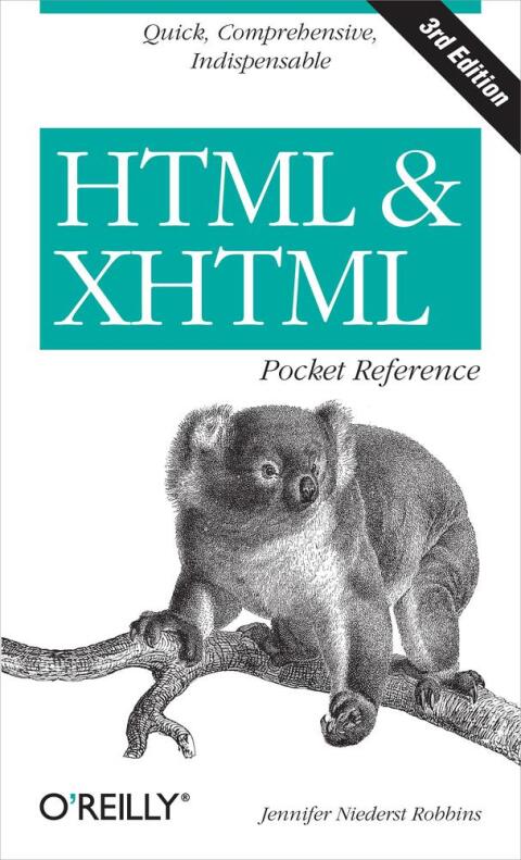 Cover image for book HTML and XHTML Pocket Reference