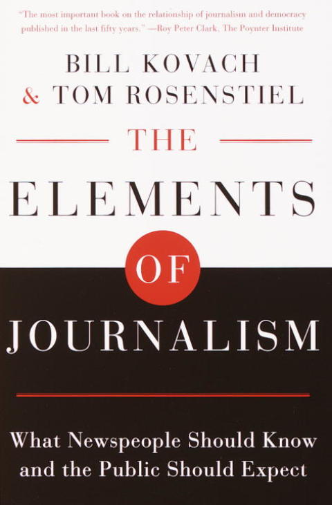 Cover image for book The Elements of Journalism