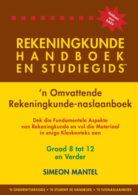 Cover image for book Rekeningkunde handboek en studiegids graad 8 tot 12 en verder