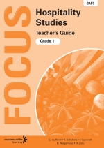 “Focus Hospitality Studies Grade 11 Teacher’s Guide eBOOK