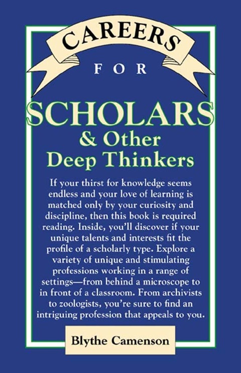 Cover image for book Careers for Scholars & Other Deep Thinkers