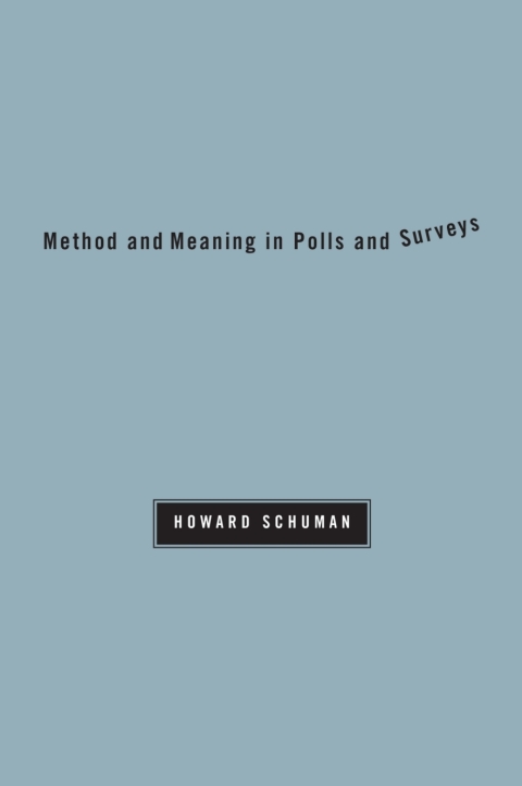 Cover image for book Method and Meaning in Polls and Surveys