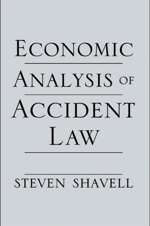 Cover image for book Economic Analysis of Accident Law