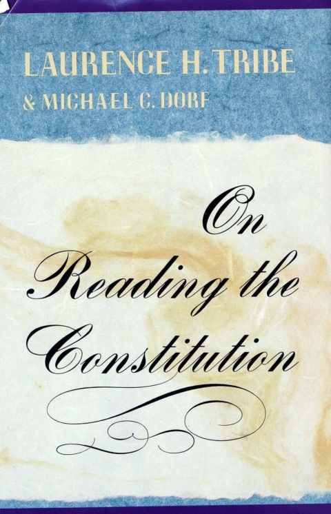 Cover image for book On Reading the Constitution