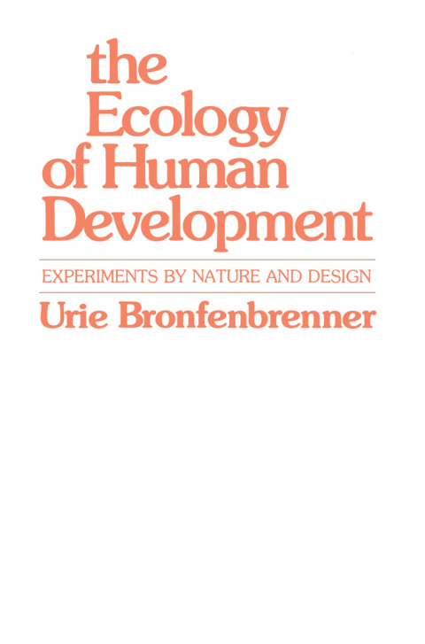 Cover image for book The Ecology of Human Development