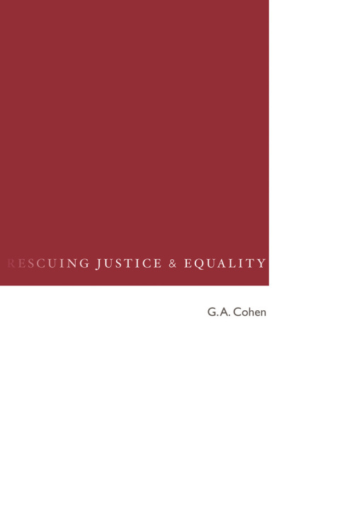 Cover image for book Rescuing Justice and Equality