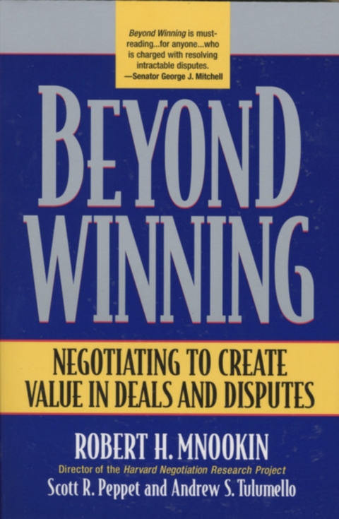 Cover image for book Beyond Winning