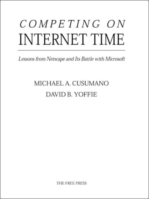 Cover image for book Competing On Internet Time