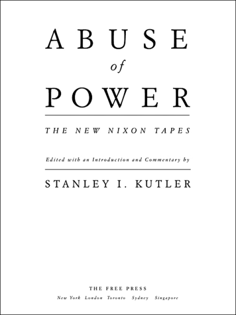 Cover image for book Abuse Of Power