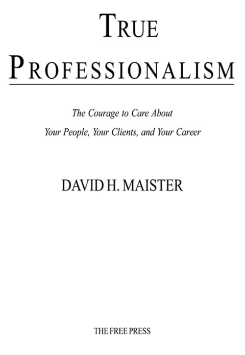 Cover image for book True Professionalism