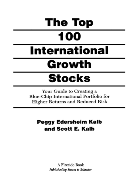 Cover image for book The Top 100 International Growth Stocks