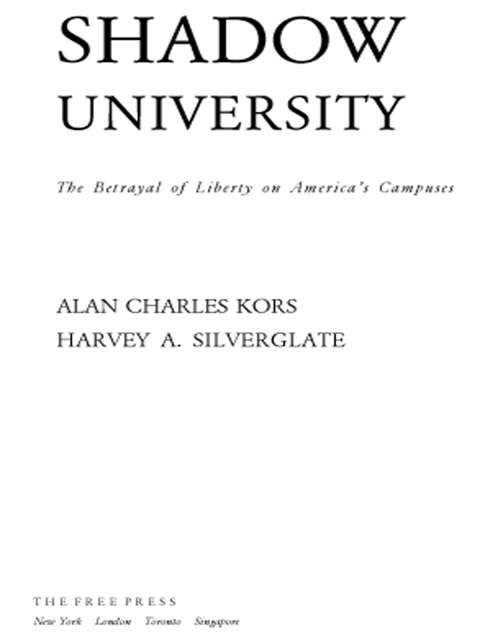 Cover image for book The Shadow University