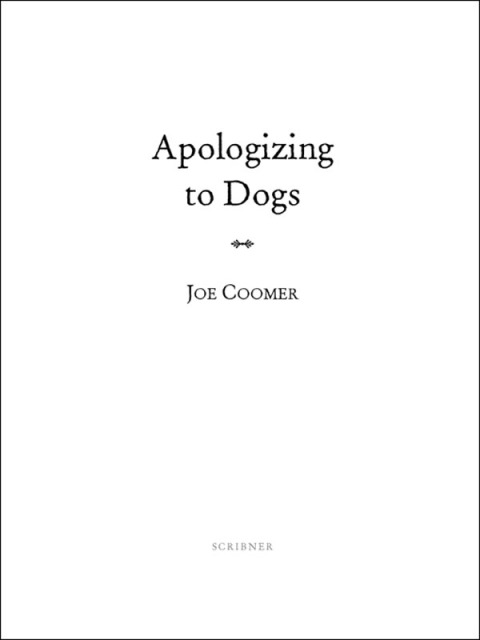 Cover image for book Apologizing to Dogs
