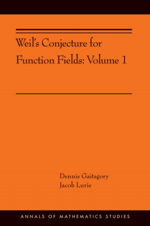 Cover image for book Weil's Conjecture for Function Fields