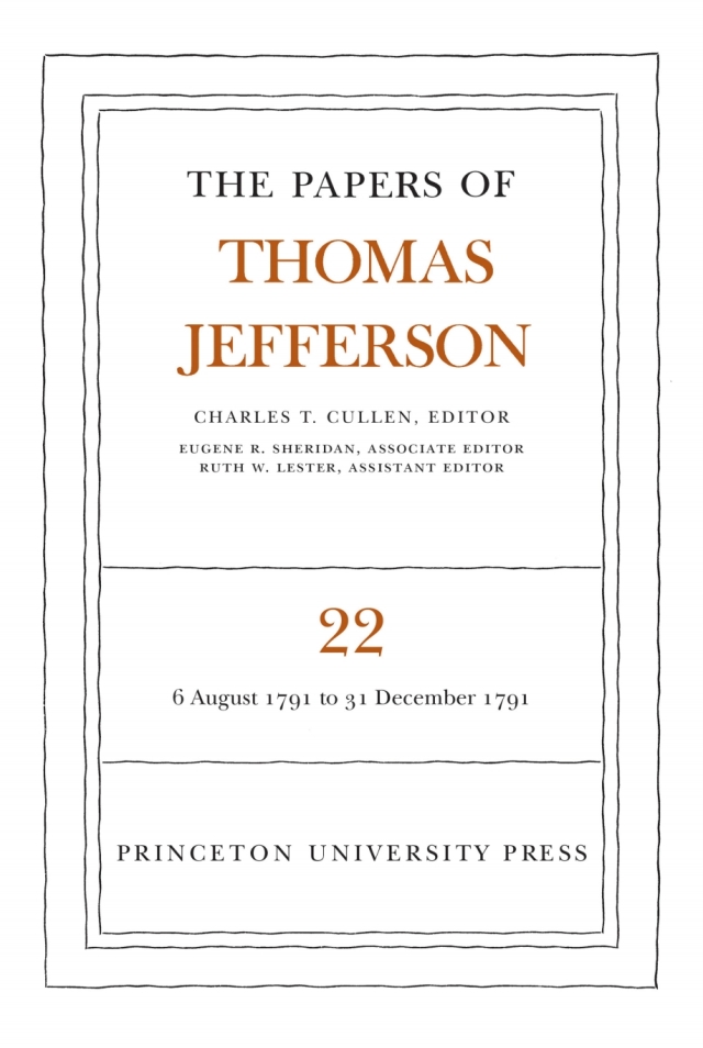 The Papers of Thomas Jefferson, Volume 22