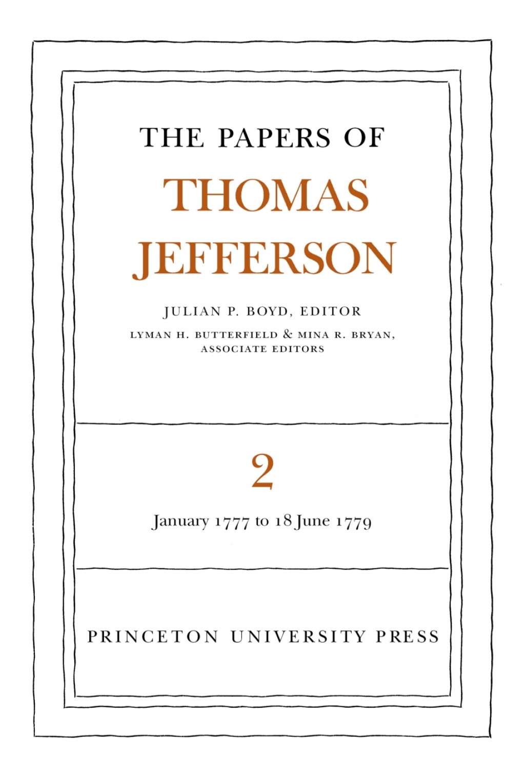 The Papers of Thomas Jefferson  Volume 2 (eBook) - Thomas Jefferson,