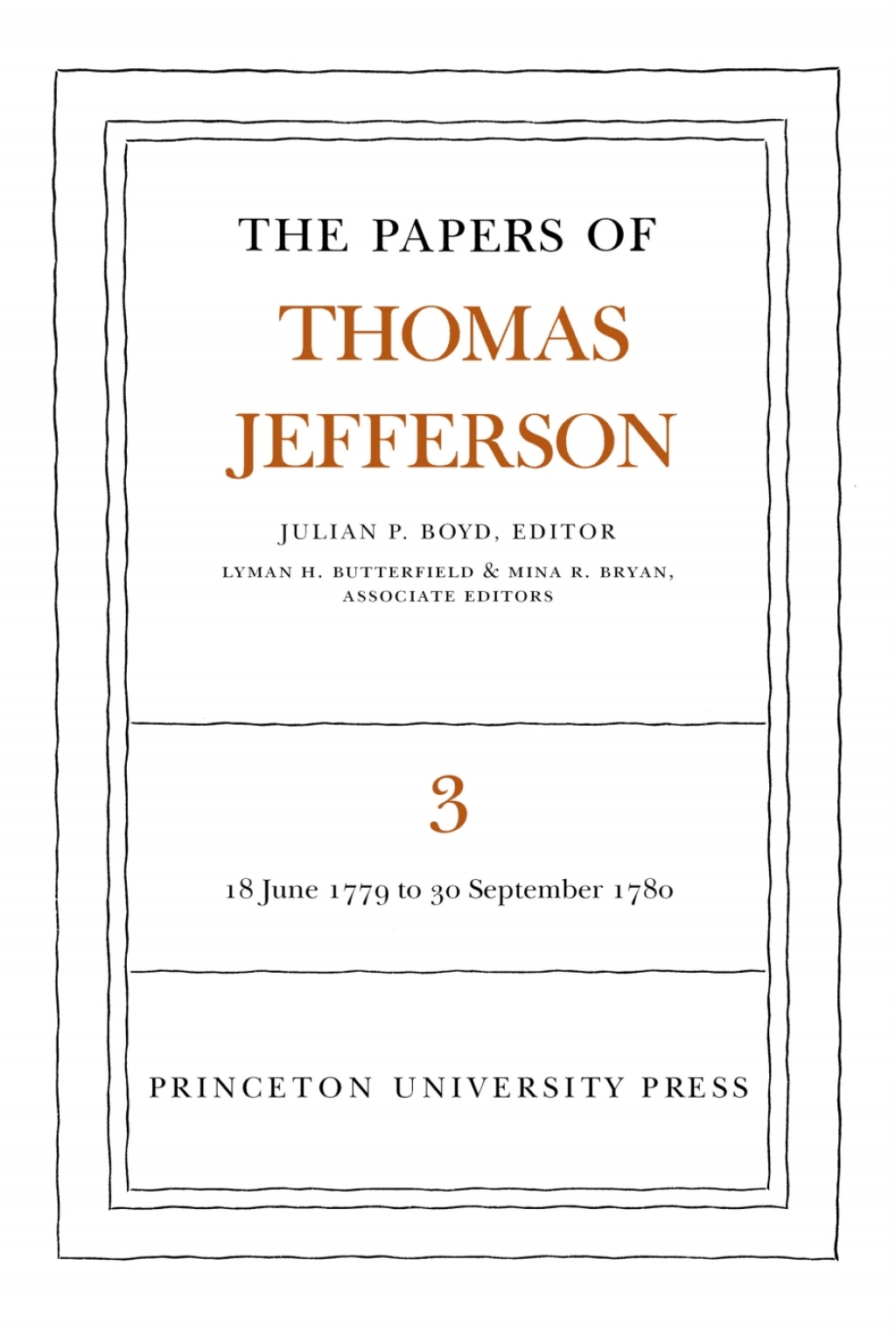 The Papers of Thomas Jefferson  Volume 3 (eBook) - Thomas Jefferson,