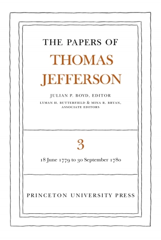 The Papers of Thomas Jefferson, Volume 3