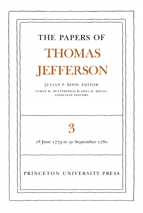 Cover image for book The Papers of Thomas Jefferson, Volume 3