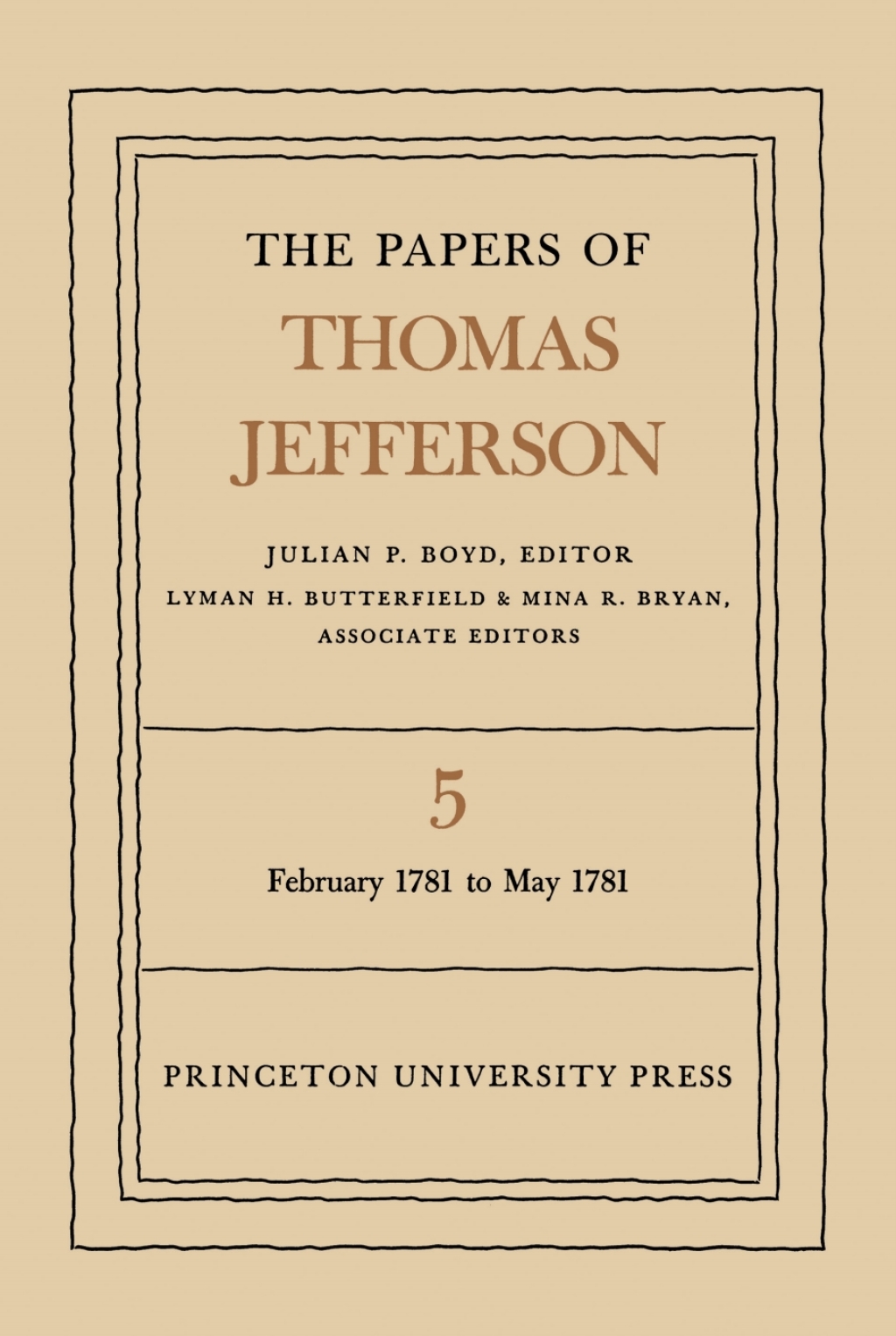The Papers of Thomas Jefferson  Volume 5 (eBook) - Thomas Jefferson,