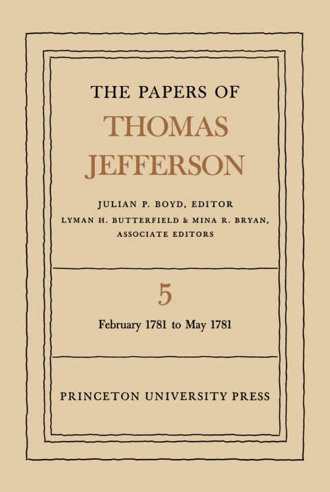 Cover image for book The Papers of Thomas Jefferson, Volume 5