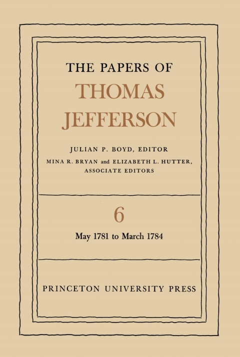 Cover image for book The Papers of Thomas Jefferson, Volume 6