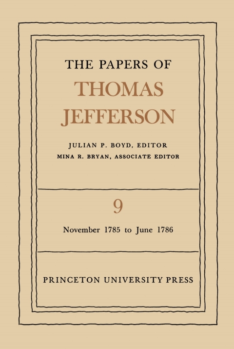 Cover image for book The Papers of Thomas Jefferson, Volume 9