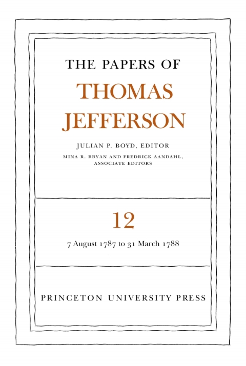 Cover image for book The Papers of Thomas Jefferson, Volume 12