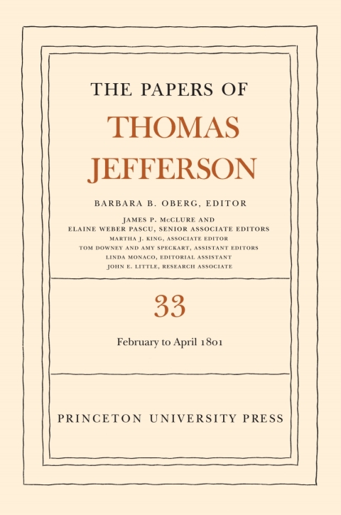 Cover image for book The Papers of Thomas Jefferson, Volume 33