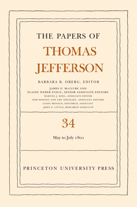 Cover image for book The Papers of Thomas Jefferson, Volume 34