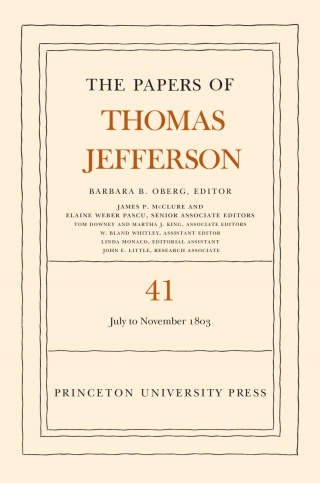 The Papers of Thomas Jefferson, Volume 41