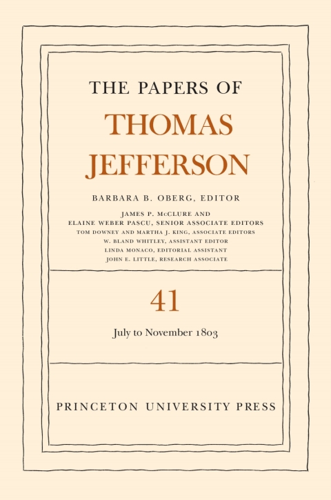 Cover image for book The Papers of Thomas Jefferson, Volume 41
