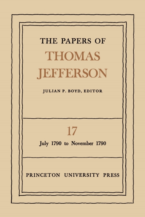 Cover image for book The Papers of Thomas Jefferson, Volume 17