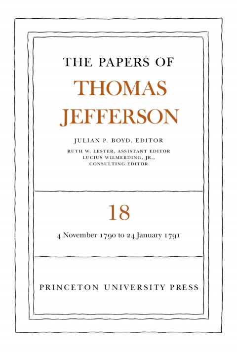 Cover image for book The Papers of Thomas Jefferson, Volume 18
