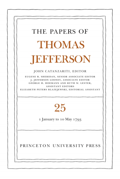Cover image for book The Papers of Thomas Jefferson, Volume 25