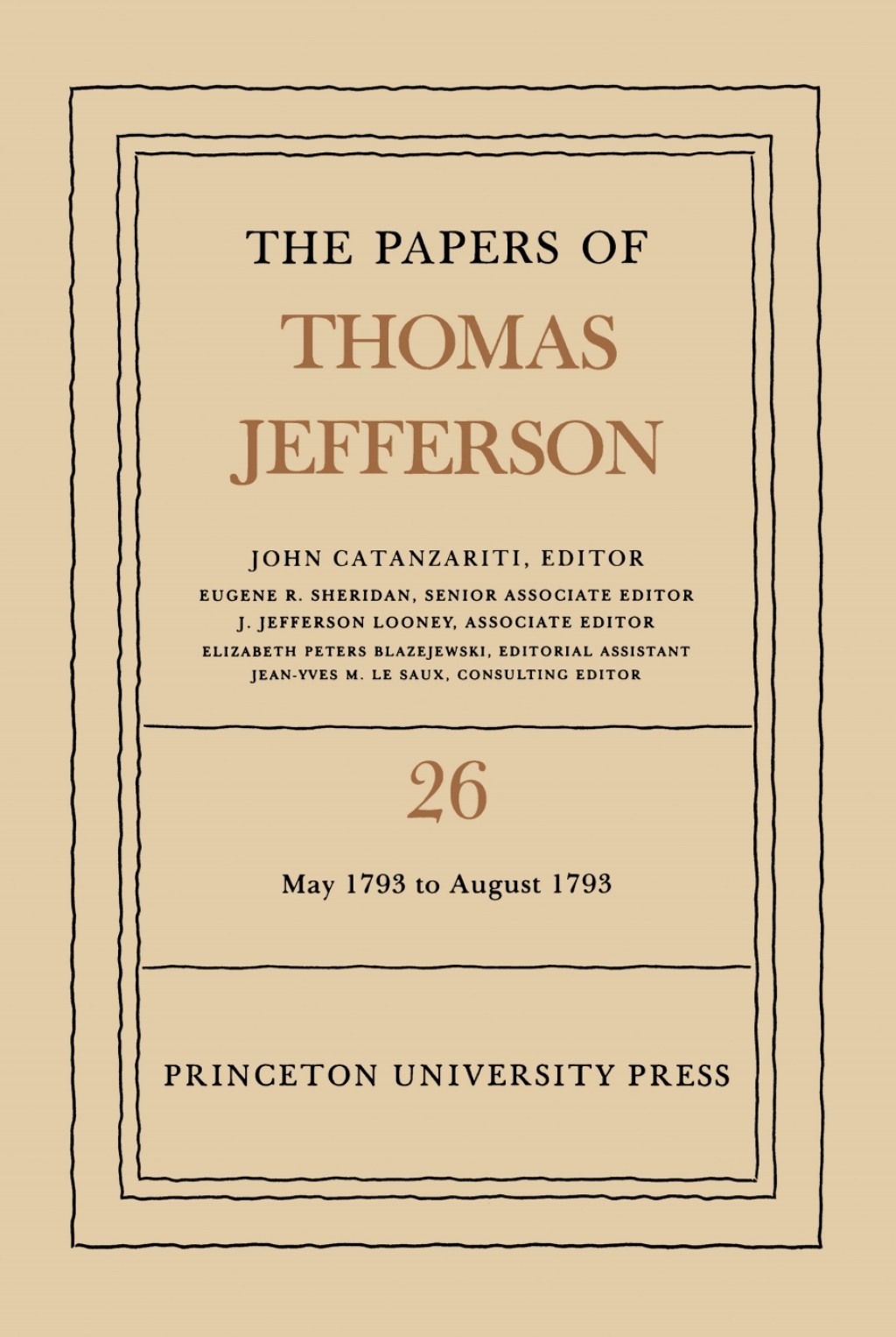 The Papers of Thomas Jefferson  Volume 26 (eBook) - Thomas Jefferson,
