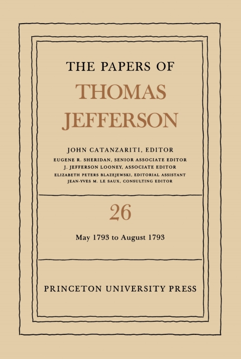 Cover image for book The Papers of Thomas Jefferson, Volume 26