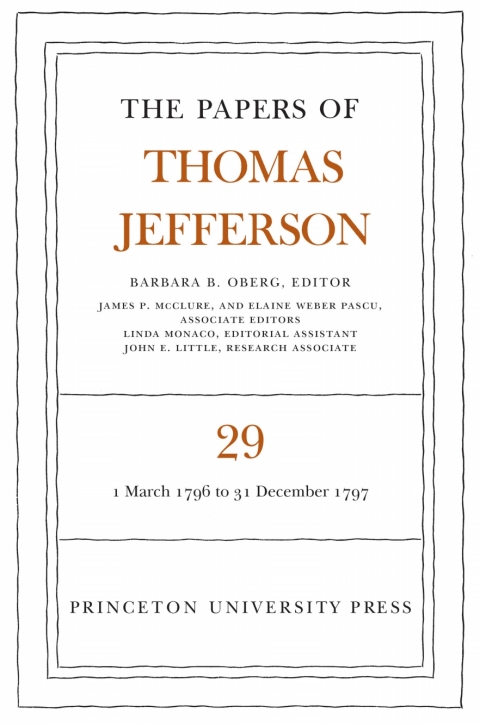 Cover image for book The Papers of Thomas Jefferson, Volume 29