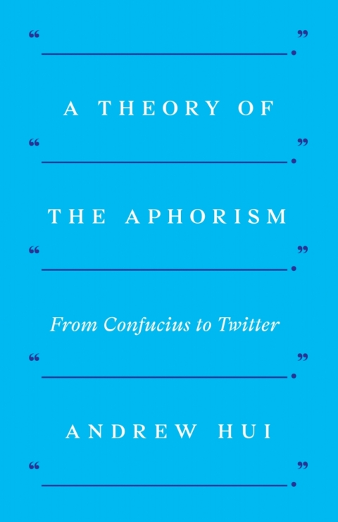 Cover image for book A Theory of the Aphorism