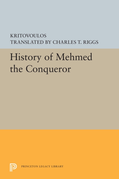 Cover image for book History of Mehmed the Conqueror