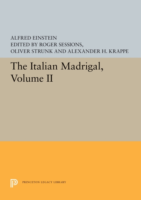 Cover image for book The Italian Madrigal