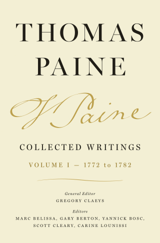 Thomas Paine Collected Writings, Volume 1