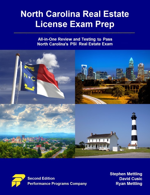 Cover image for book North Carolina Real Estate License Exam Prep: All-in-One Review and Testing To Pass North Carolina's PSI Real Estate Exam