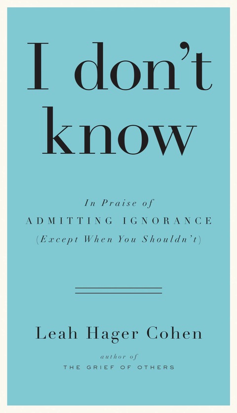 Cover image for book I don't know