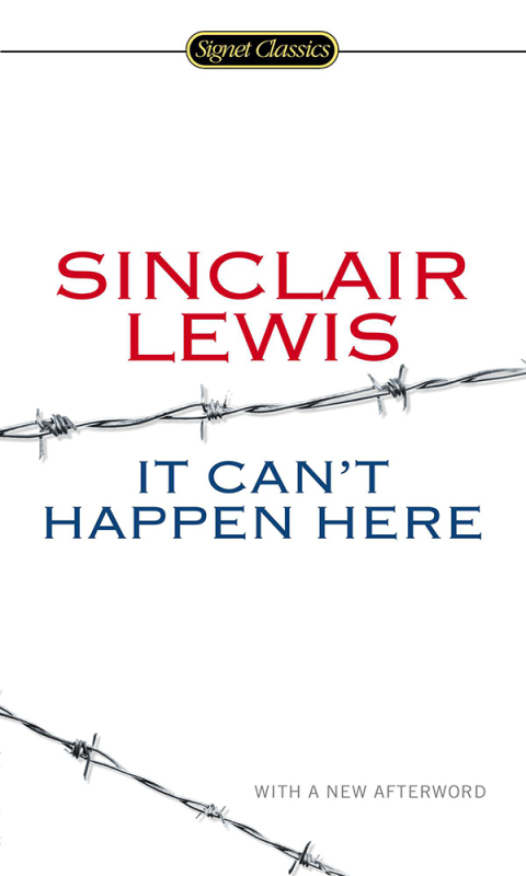 Cover image for book It Can't Happen Here
