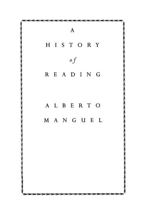 Cover image for book A History of Reading