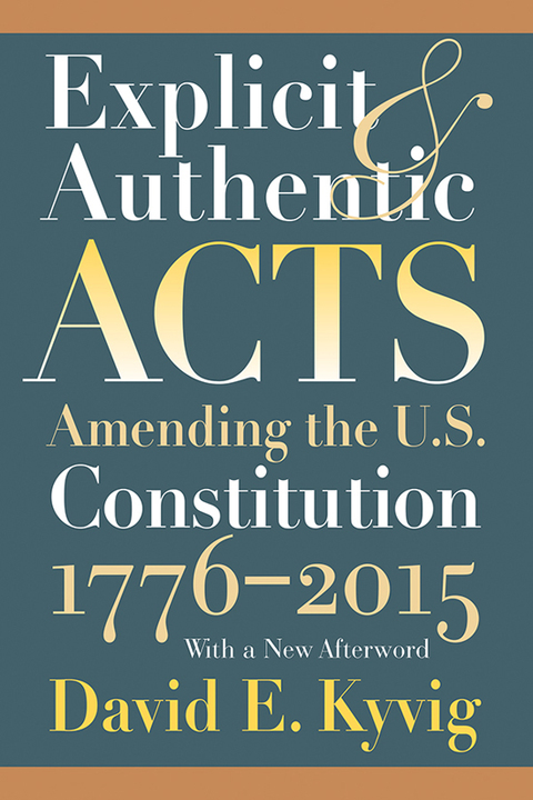 Cover image for book Explicit and Authentic Acts