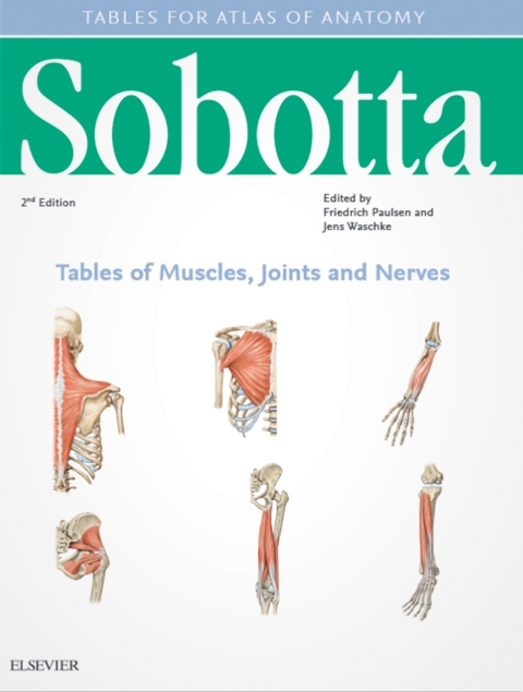 Cover image for book Sobotta Tables of Muscles, Joints and Nerves, English/Latin
