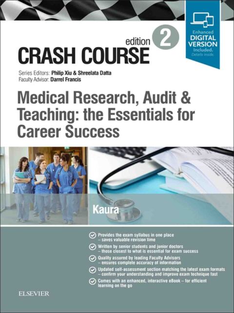 Cover image for book Crash Course Medical Research, Audit and Teaching: the Essentials for Career Success