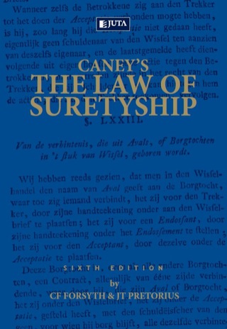 Caneys the Law of Suretyship